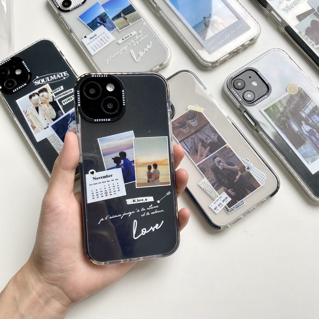 Ốp lưng iPhone chống sốc va đập in ảnh theo yêu cầu Weekase dành cho cặp đôi - Redamancy Collection 2