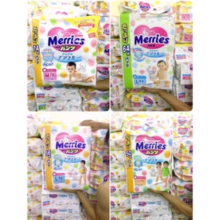 Tã Bỉm Dán/Quần Merries Nội Địa size NB96/S88/M68