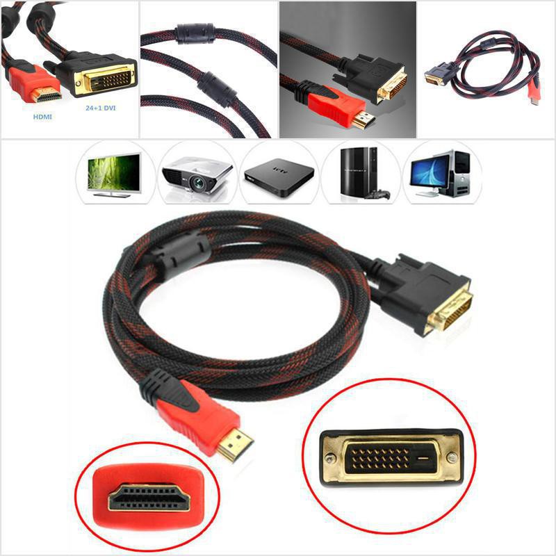 Dây Cáp Chuyển Đổi 1 5m 5ft Hdmi Sang Dvi D 24 1 Đầu Đực Cho Hdtv