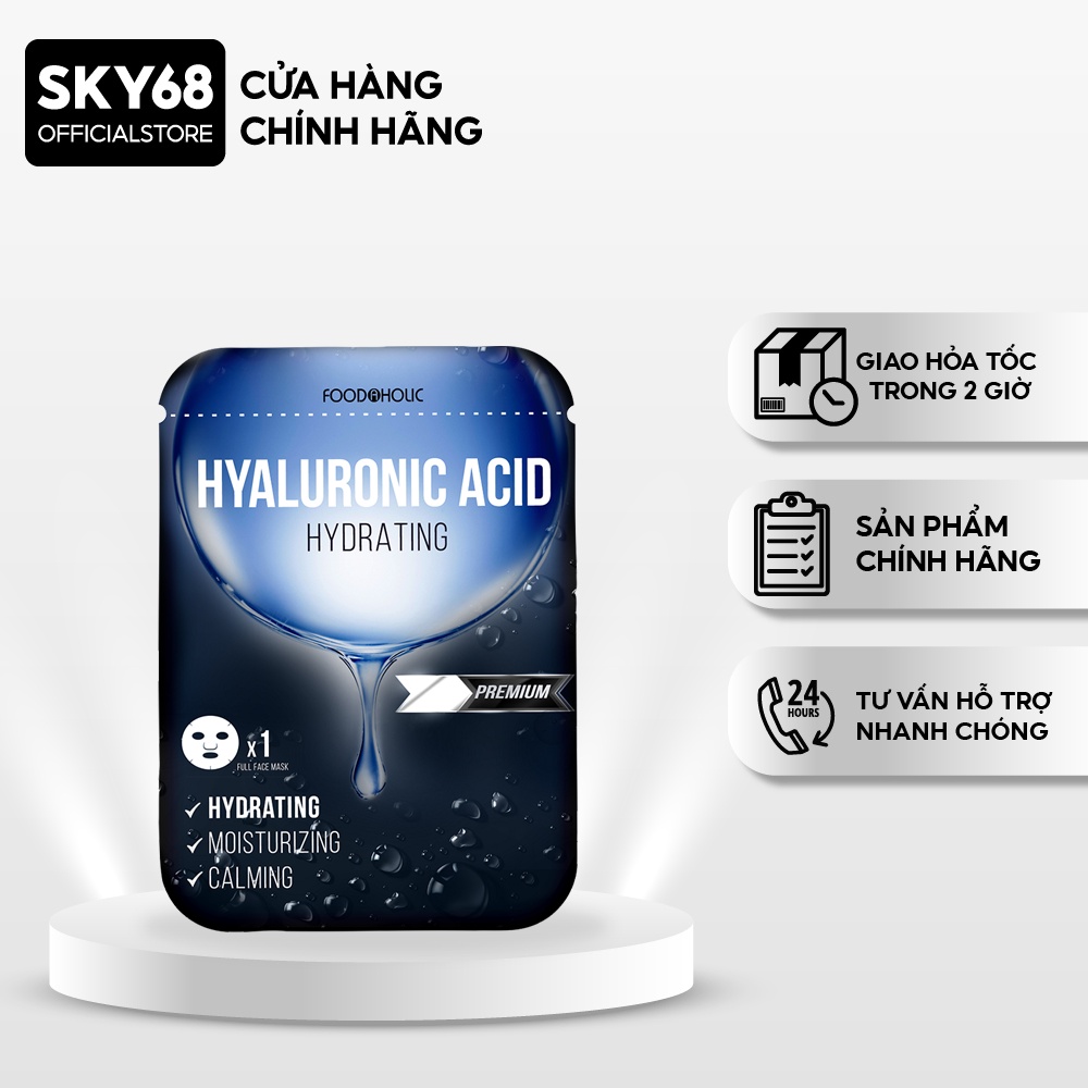 Mặt nạ giúp cấp ẩm đa tầng Foodaholic Hyaluronic Acid Hydrating Mask 23ml HYALURONIC ACID
