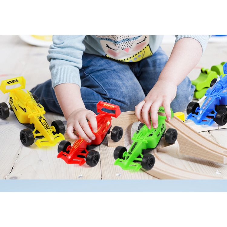 Đồ Chơi Mô Hình Xe Hơi Đua MINI Bốn Màu Ngẫu Nhiên Cho Bé Trai