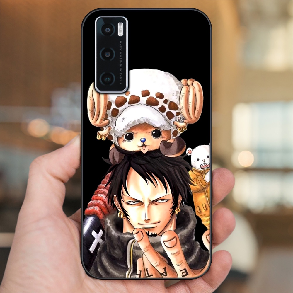 Ốp lưng Vivo V20 SE viền đen in hình Law One Piece