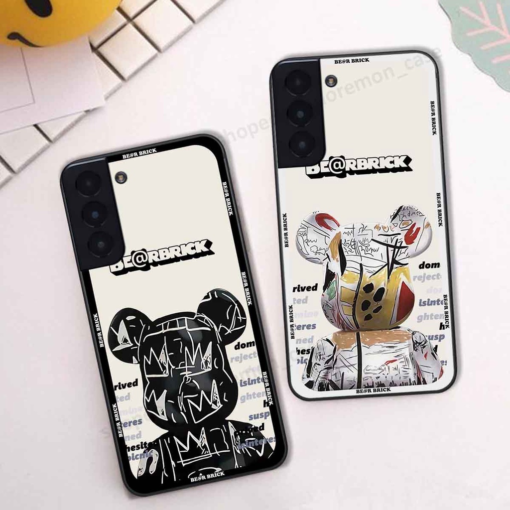 Ốp Samsung S21 / S21 FE / S21 Plus / S21+ be@r brick mars thời trang, ốp lưng điện thoại viền dẻo siêu chất