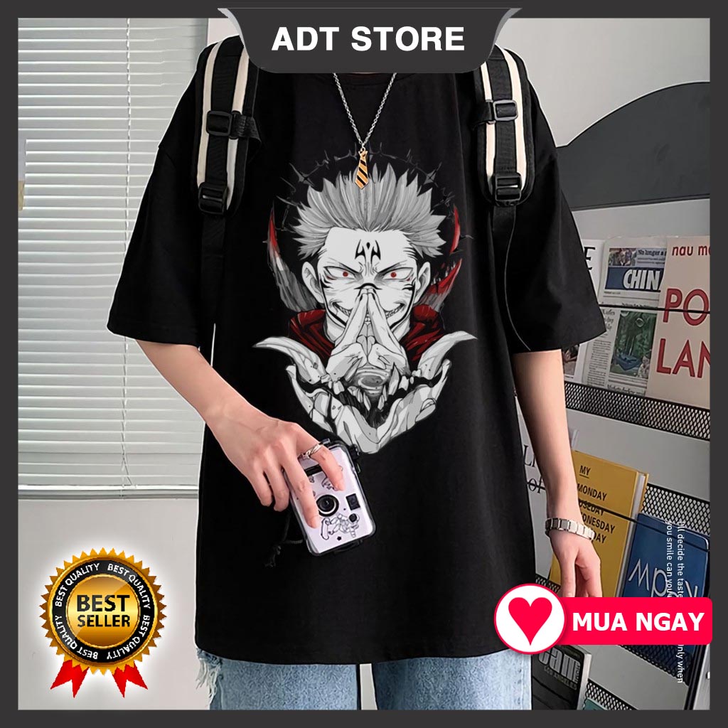 Top 4 Mẫu Áo Phông Jujutsu Kaisen Anime T-shirt Ryomen Sukuna mẫu mới cực chât độc đẹp giá rẻ