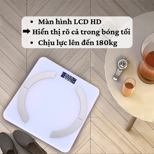 [SIÊU HOT] Cân điện tử ❣️ Cân sức khỏe thông minh cao cấp kết nối App điện thoại bluetooth phân tích mỡ và chỉ số cơ thể