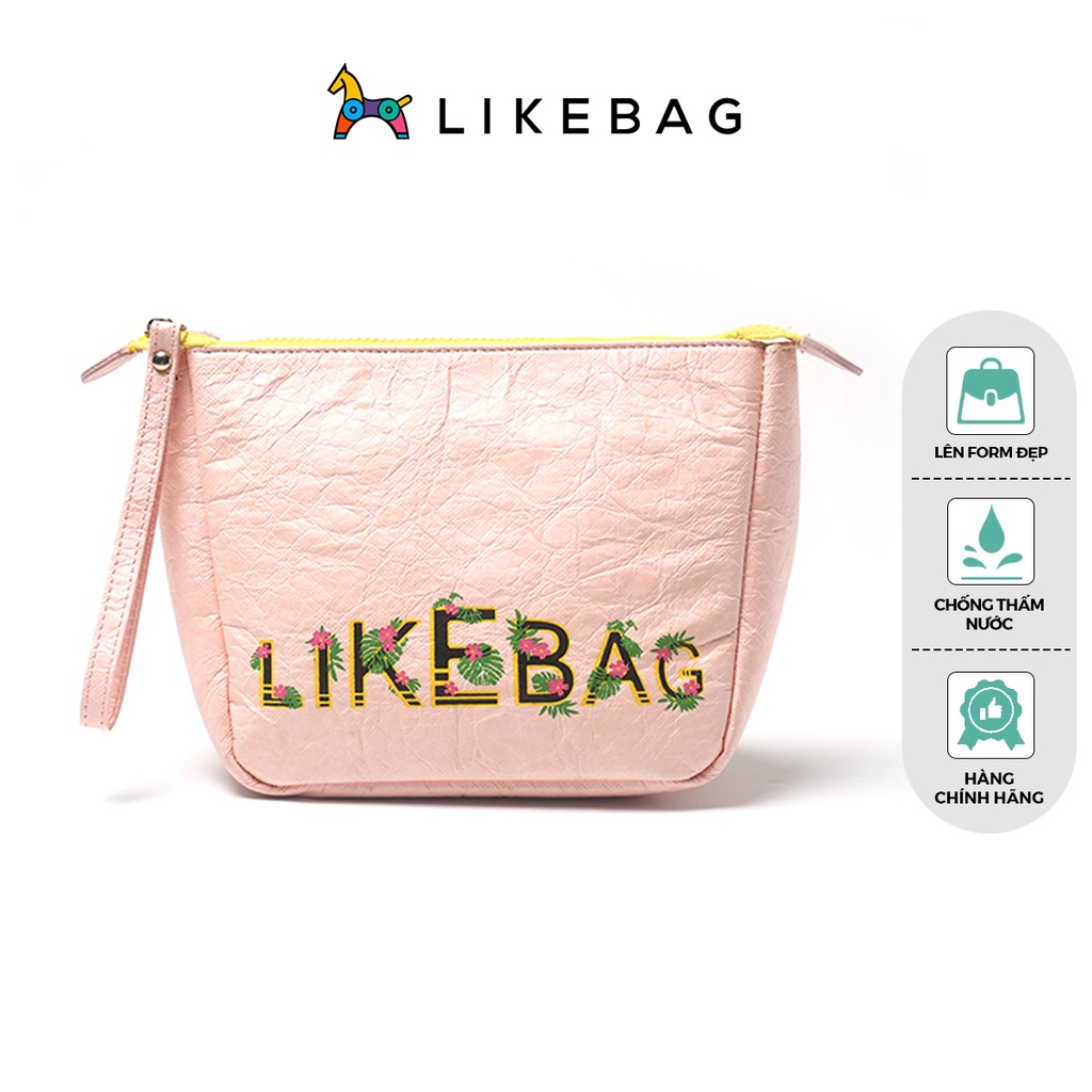 Túi nữ cầm tay, đựng mỹ phẩm LIKEBAG chất DuPont chống thấm cao cấp 173080624 - LIBAGI