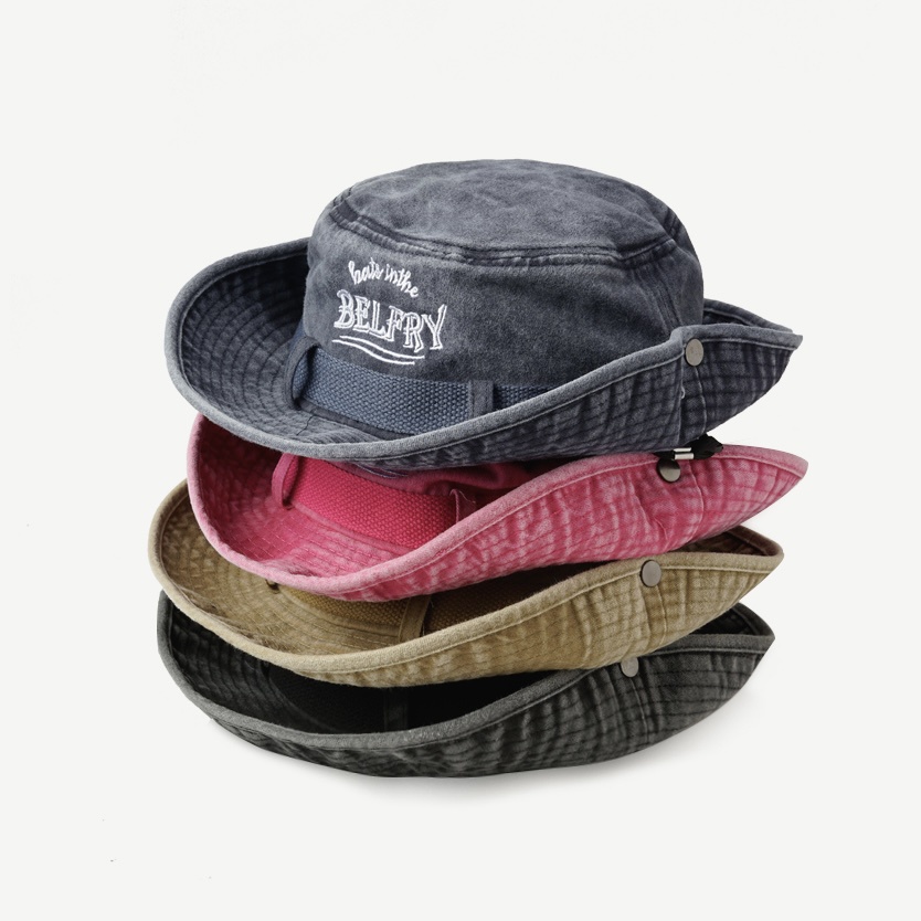 Mũ denim MG STUDIO thêu họa tiết chữ cái BELFRY