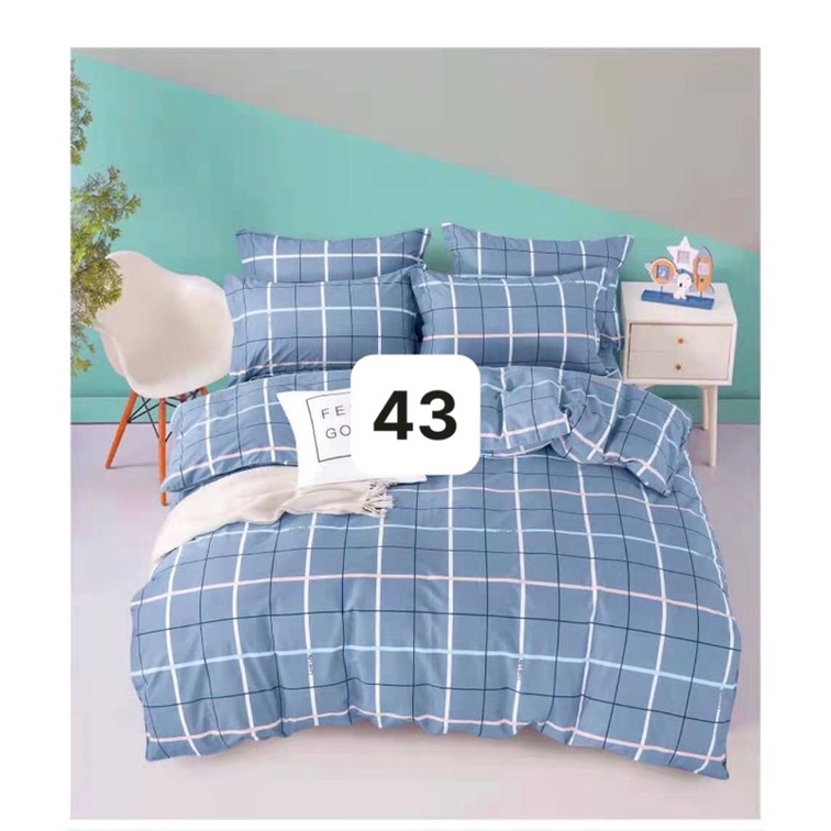 Bộ ga gối k mền 100% cotton Hàn quốc hàng nhập siêu thị đủ size 1m-1m8 nệm 5-30p ib nhiều mẫ