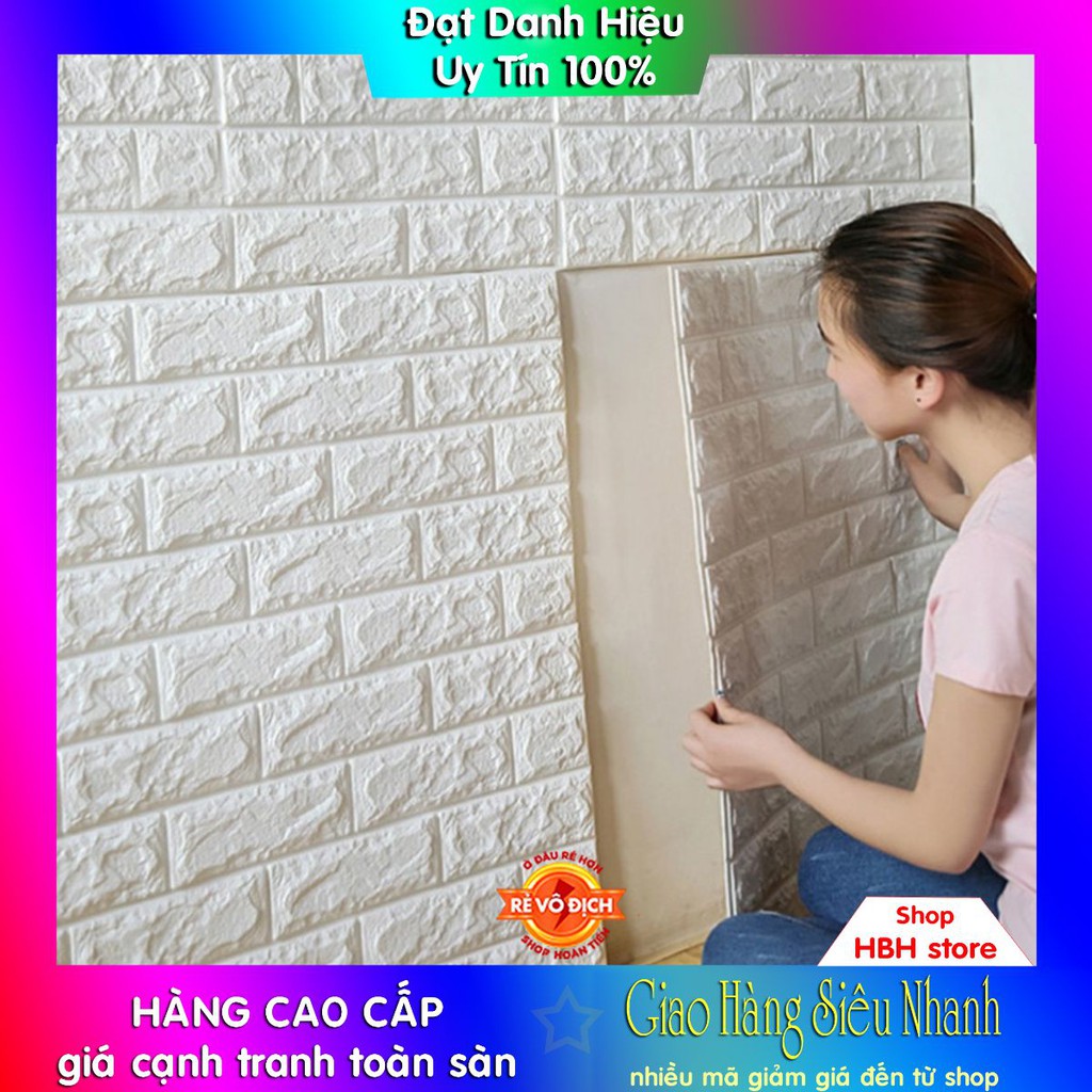 Miếng Xốp dán tường 70x77cm Dày 4mm