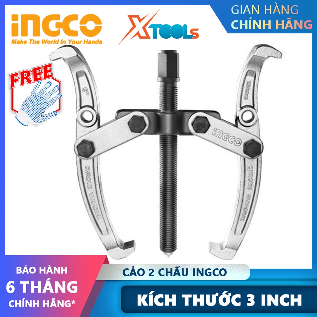Cảo 2 chấu 3 inch INGCO HGP08023