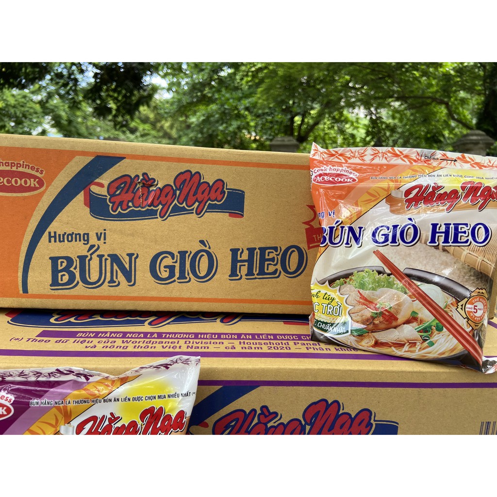 COMBO 2 GÓI BÚN GIÒ HEO HẰNG NGA 75G