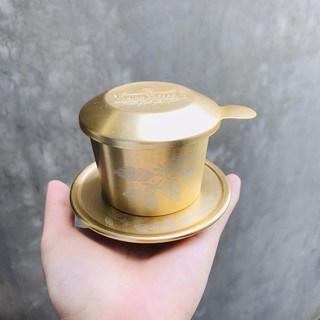 PHIN NHÔM MẠ VÀNG HOA VĂN