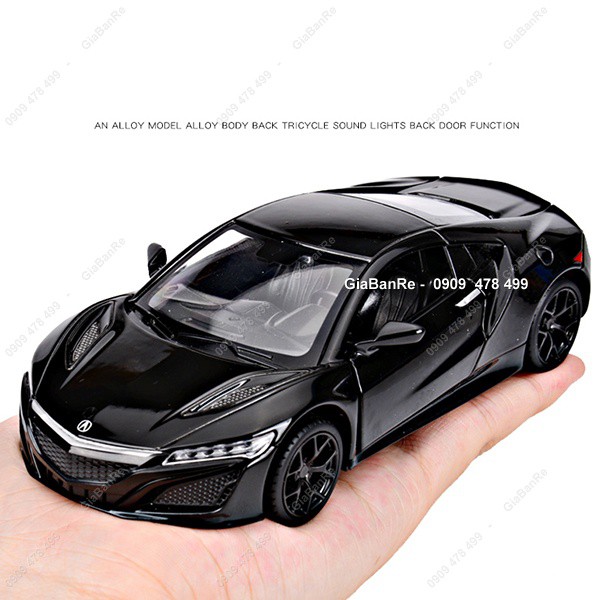 MS: 9791B - XE MÔ HÌNH SẮT TỈ LỆ 1:32 - ACURA NSX 2018 -  ĐEN