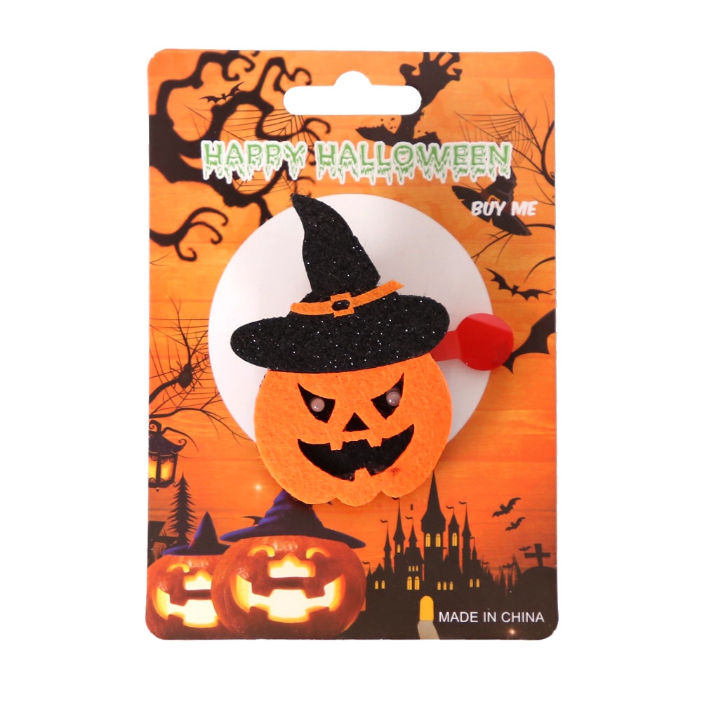 Ghim Cài Áo Hình Bộ Xương Quả Bí Ngô Nhện Trang Trí Halloween Độc Đáo Cho Bé