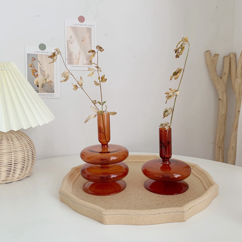 Giá Đỡ Nến Đa Năng Bằng Thủy Tinh Phong Cách Retro Sáng Tạo