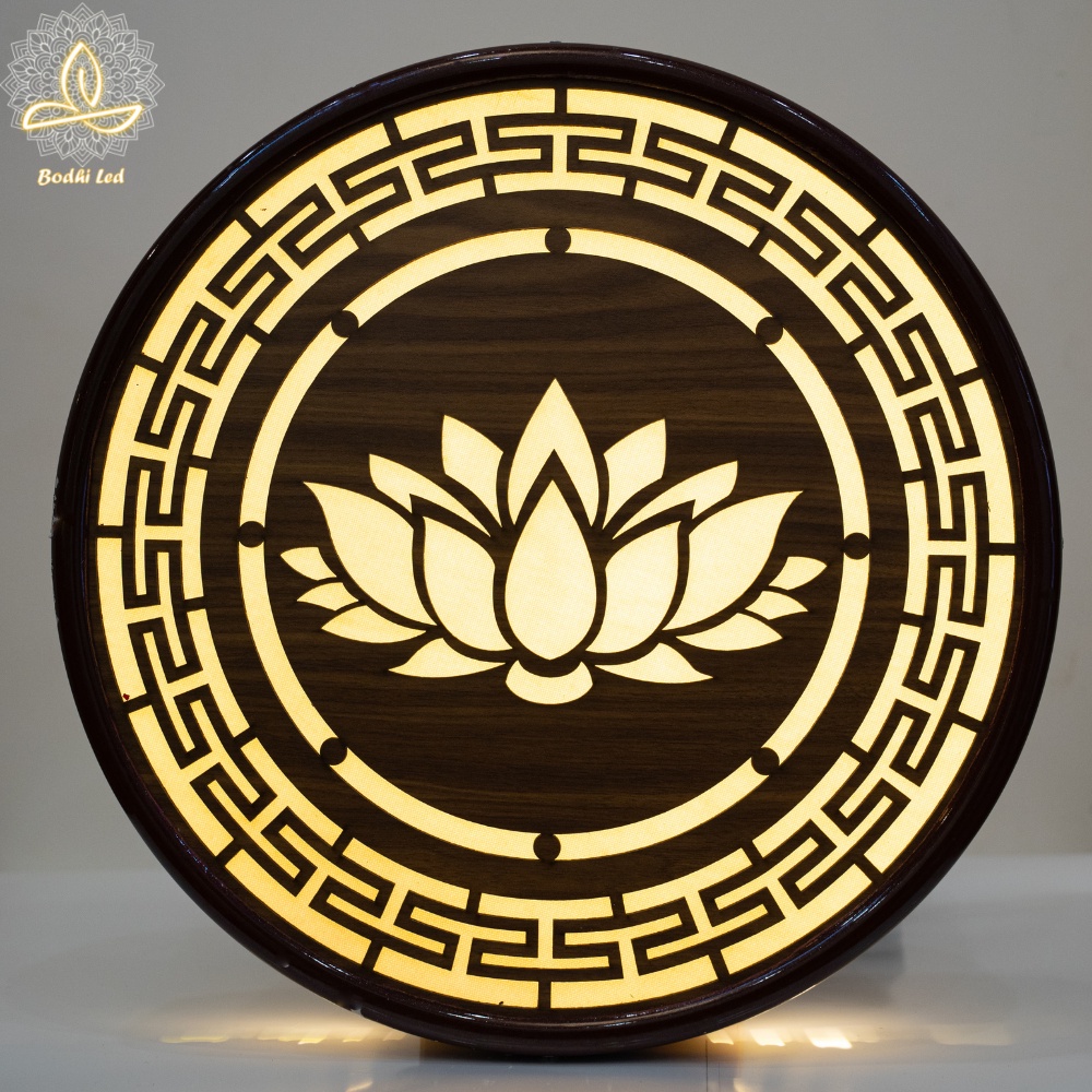 Đèn Bodhi Led - Chuyên Decor Trang Trí Phòng Thờ, Không Gian Tâm Linh (40x40x6)