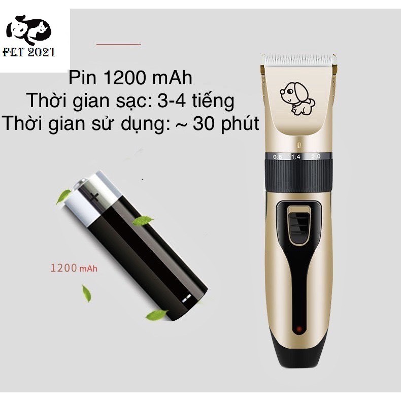 Tông Đơ Cắt Tỉa Cạo Lông Dành Cho Chó Mèo ,Thú Cưng - PET2021