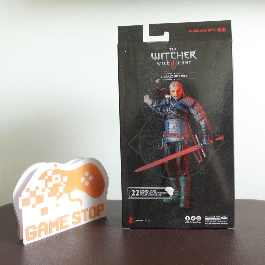 Mô hình The Witcher Geralt of Rivia 18cm Viper Armor McFarlane Nhựa PVC, ABS Mô hình có khớp Chính hãng Mỹ TWMF06