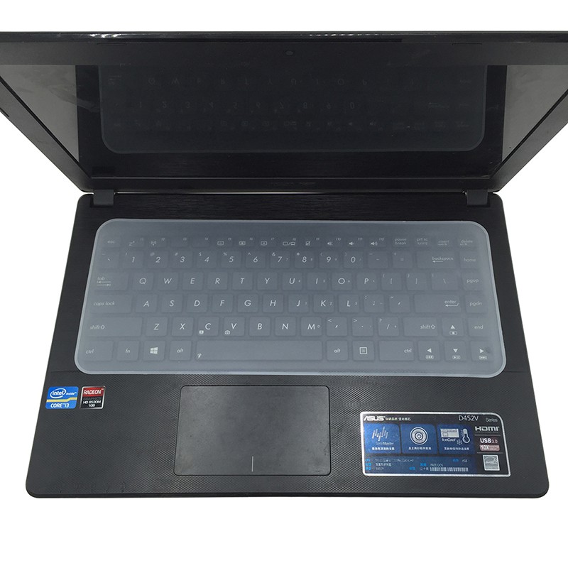 Miếng dán silicone bảo vệ bàn phím cho laptop 13 14 15 17 cao cấp