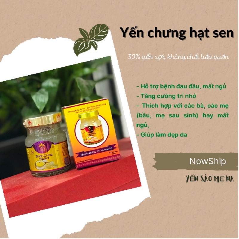 [FREESHIP] [30% Yến Tươi] Tổ Yến Chưng Sẵn Hạt Sen Yến Sào Nha Trang Khánh Hoà | BigBuy360 - bigbuy360.vn