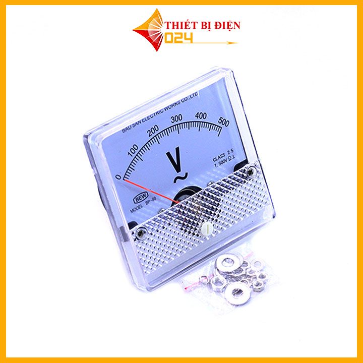 Đồng hồ đo vôn kế xoay chiều BEW 8x8x3.5Cm