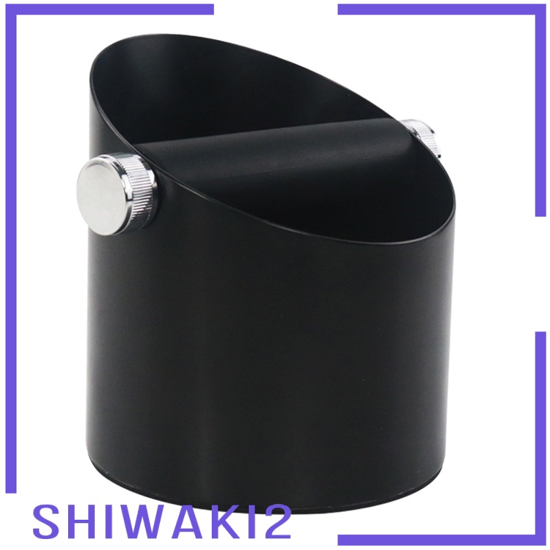 [SHIWAKI2] Black Espresso Coffee Knock Box Waste Bin Bucket for Home Office Barista