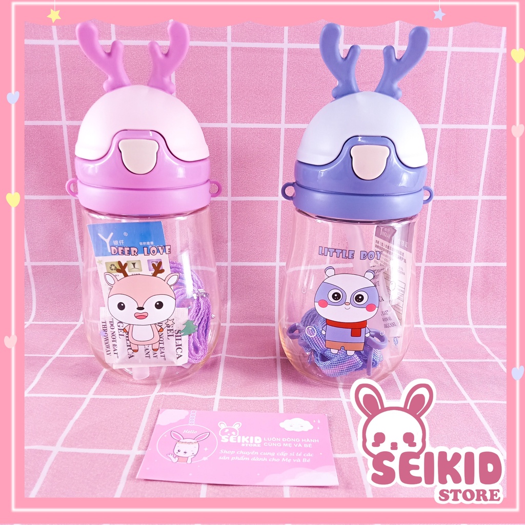 Bình tập uống,bình tập hút cho bé 250-350ml Seikid Store nhiều màu