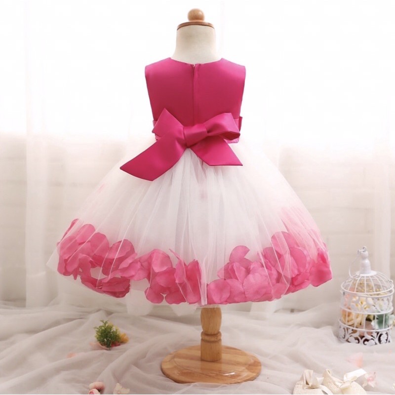 Đầm Công Chúa Phối  Ren Hoa Thiết Kế Xinh Yêu... Cho Bé Từ 0-02Tuổi.