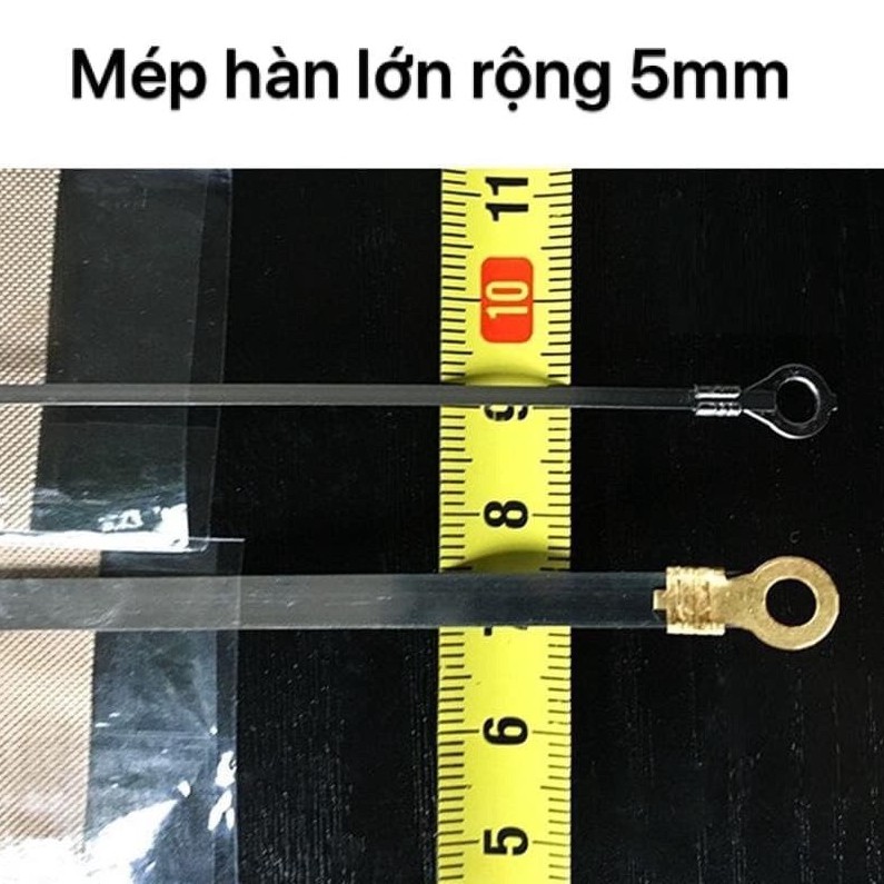 -MÉP HÀN LỚN DÀY 5MM-Máy dán, hàn miệng túi nilon, túi zip bạc dài 20cm- máy PFS 200