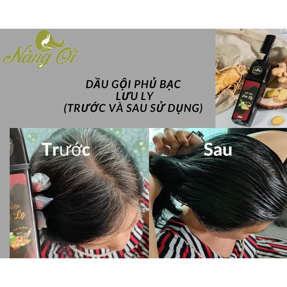 Dầu Gội Phủ Bạc Thảo Dược Lưu Ly Nàng Ơi 300ml