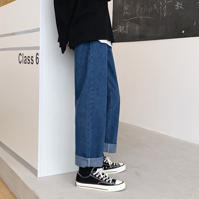  Quần Jeans Ống Rộng Phong Cách Hàn Quốc Size S-5Xl Dành Cho Nam