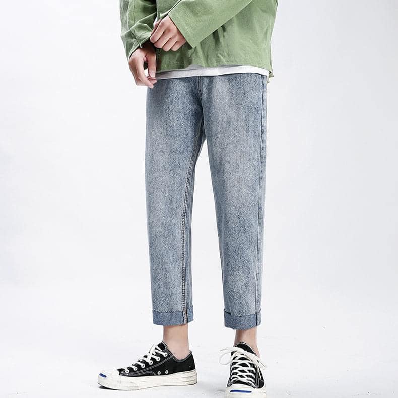Quần Baggy Jean Nam Ống Rộng From Dáng Suông Chất Vải Dày Dặn Xịn Sò 2800