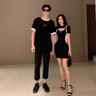 Set áo váy đôi nam nữ khoét eo cực xinh