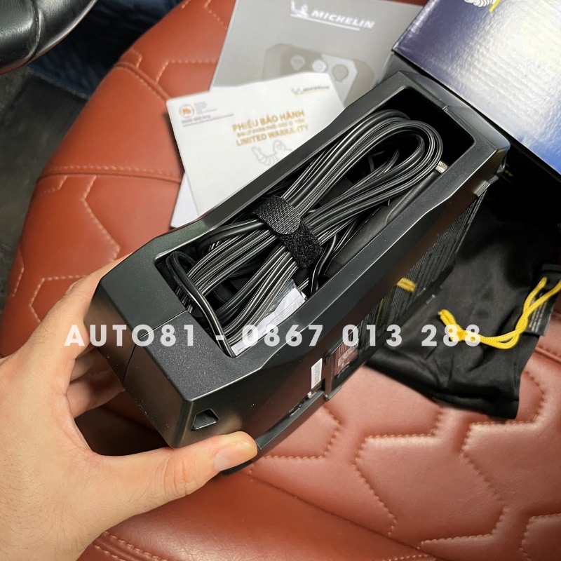 Bơm lốp ô tô, bơm lốp xe hơi michelin 12266 tự ngắt cắm tẩu 12v công suất lớn