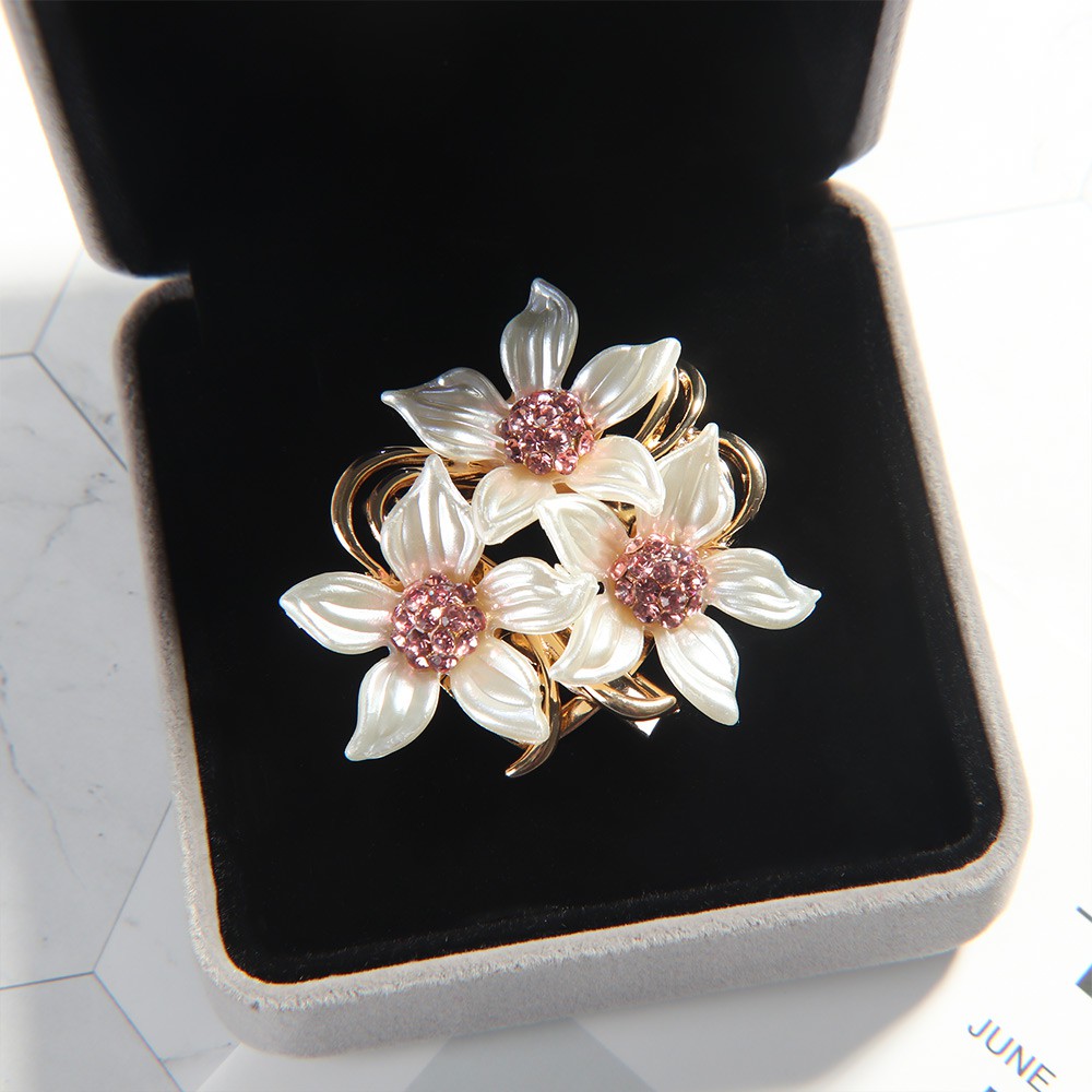 Trâm cài áo hình hoa bằng hợp kim quà tặng cho nữ