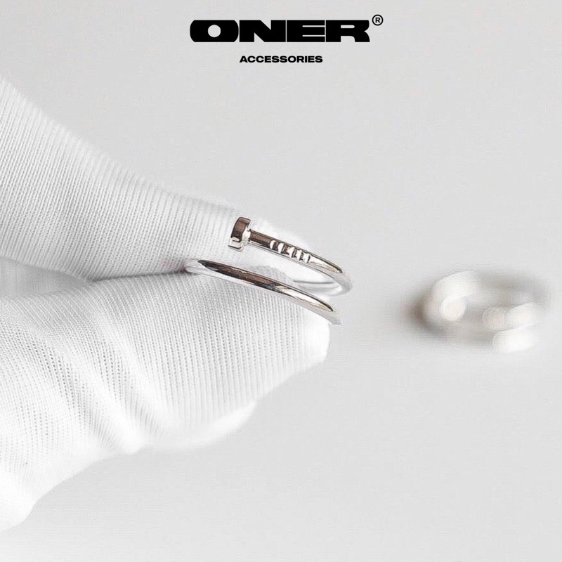 Nhẫn ONER Bạc 925 "Rivet Ring" ( Bảo Hành Bạc 1 Năm )