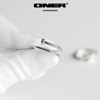 Nhẫn oner bạc 925 "rivet ring"