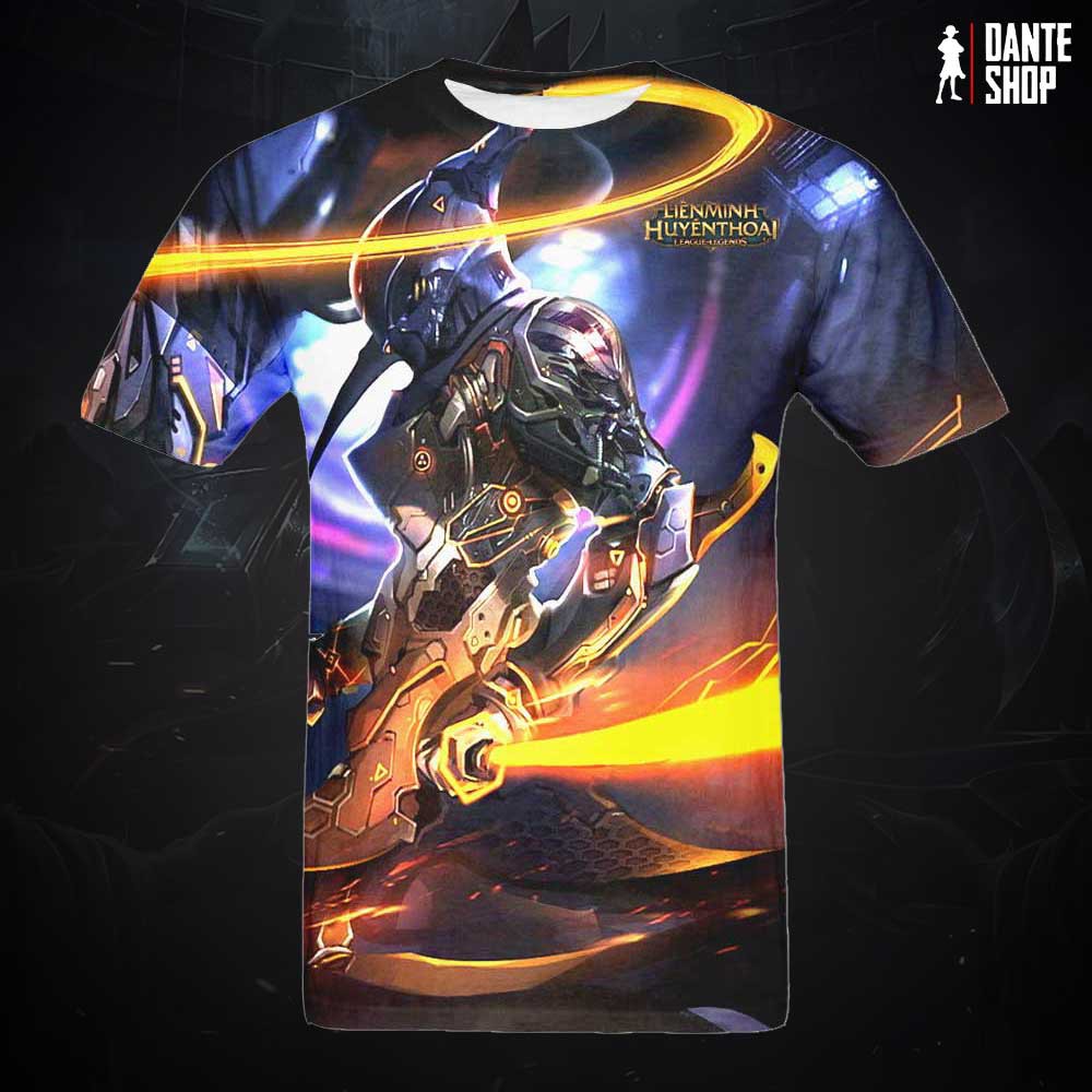 Áo Liên Minh Huyền Thoại - In 3D - Siêu Phẩm Yasuo, Zed, Master Yi, Jhin - Chuyên áo lmht, Liên Quân