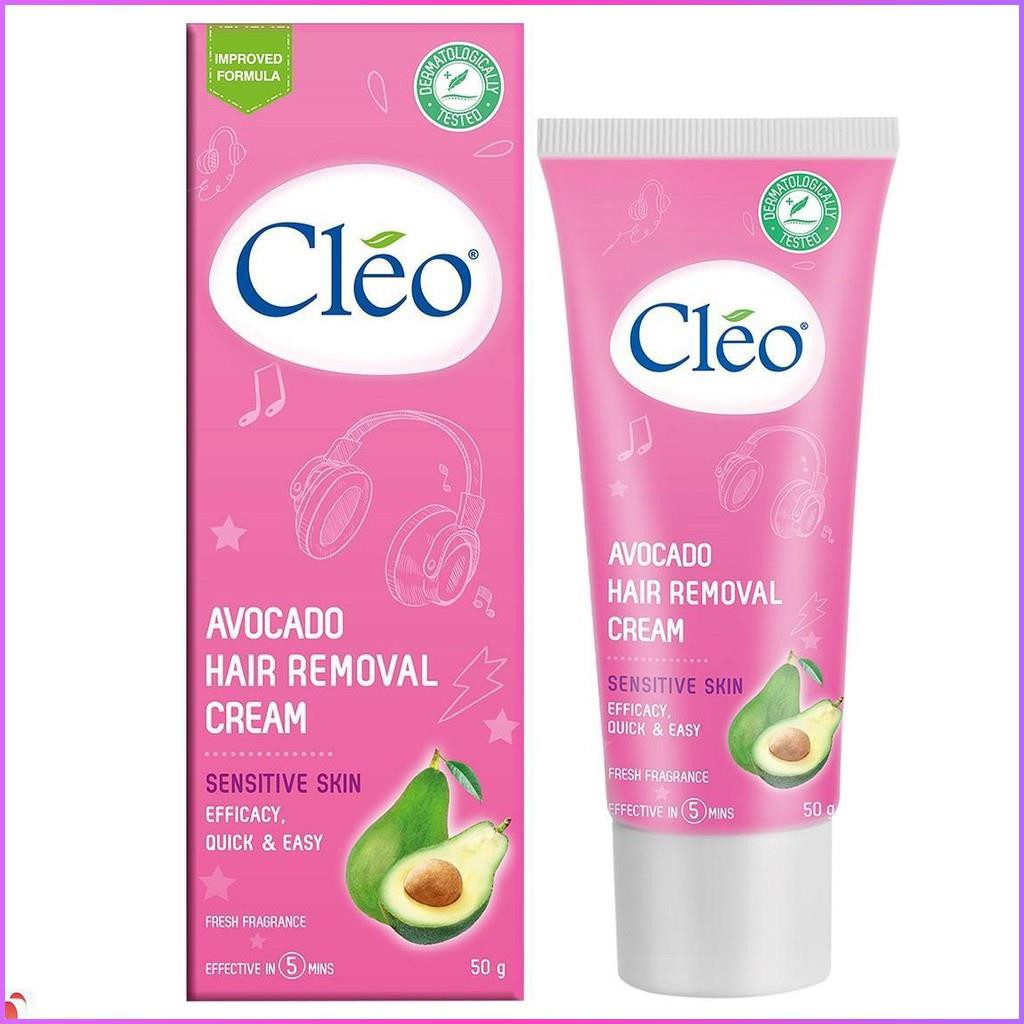 Kem Tẩy Lông Dành Cho Da Nhạy Cảm Cleo Avocado Hair Removal Cream Sensitive Skin 50g