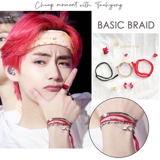 Vòng tay handmade cheap moment with Taehyung (V BTS) - Basic braid