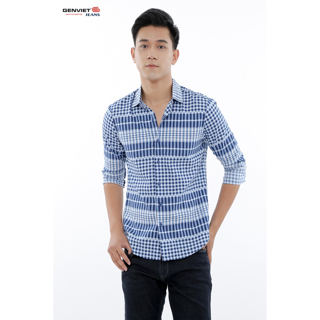Áo sơ mi dài tay nam T3123L545 GENVIET