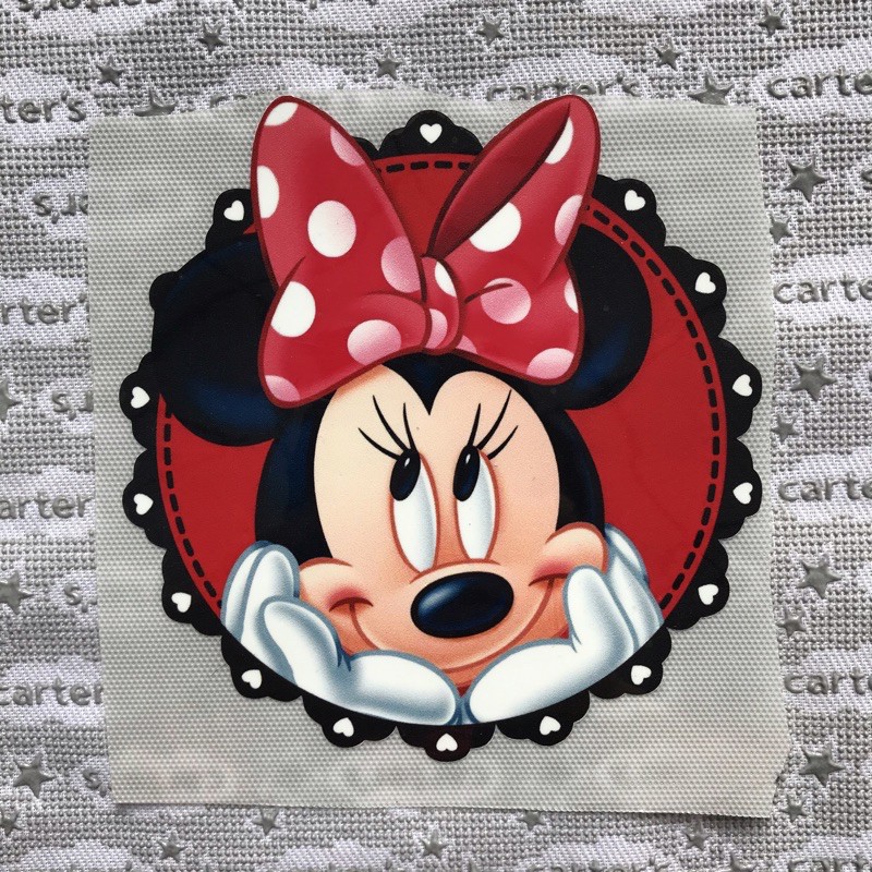 Hình dán nhiệt đủ size - chuột Minnie