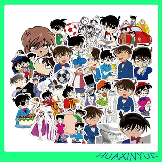 Bộ 50 Miếng Dán Trang Trí Chống Thấm Nước Hình Thám Tử Lừng Danh Conan