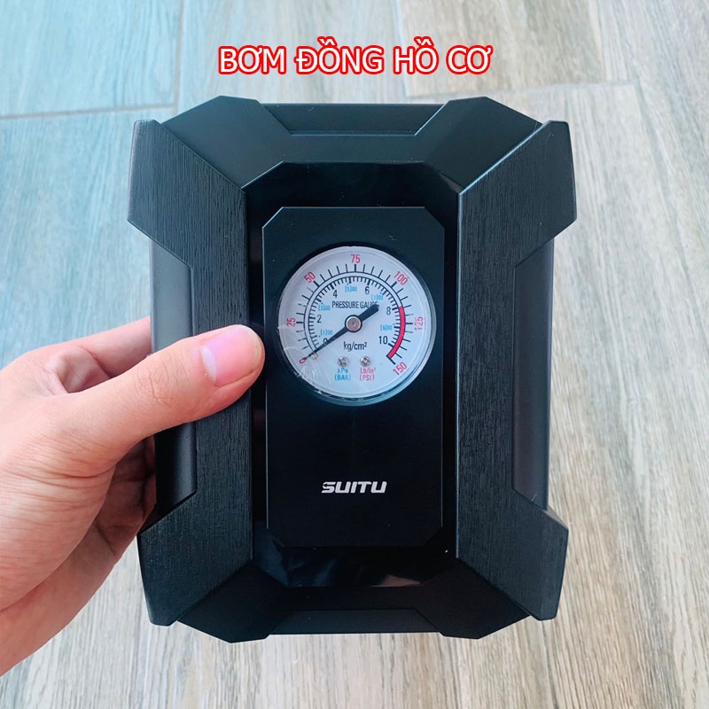 Bơm Lốp Ô Tô, Xe Hơi Điện Tử Tự Ngắt 12V Nhỏ Gọn Bơm Xe Máy, Xe Đạp – Bảo Hành 12 Tháng