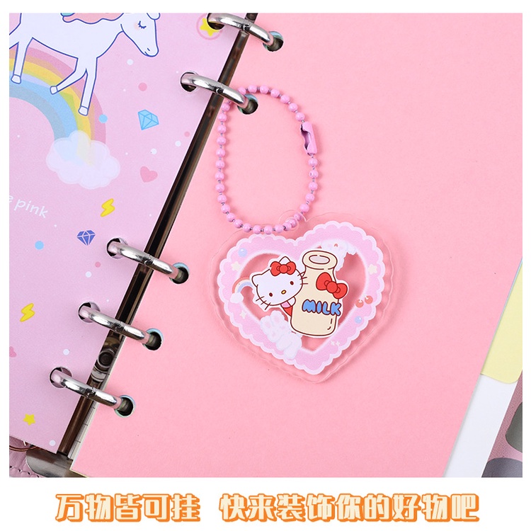 Peach Móc Khóa / Điện Thoại Bằng Acrylic Hình Trái Tim / Tròn Độc Đáo diy