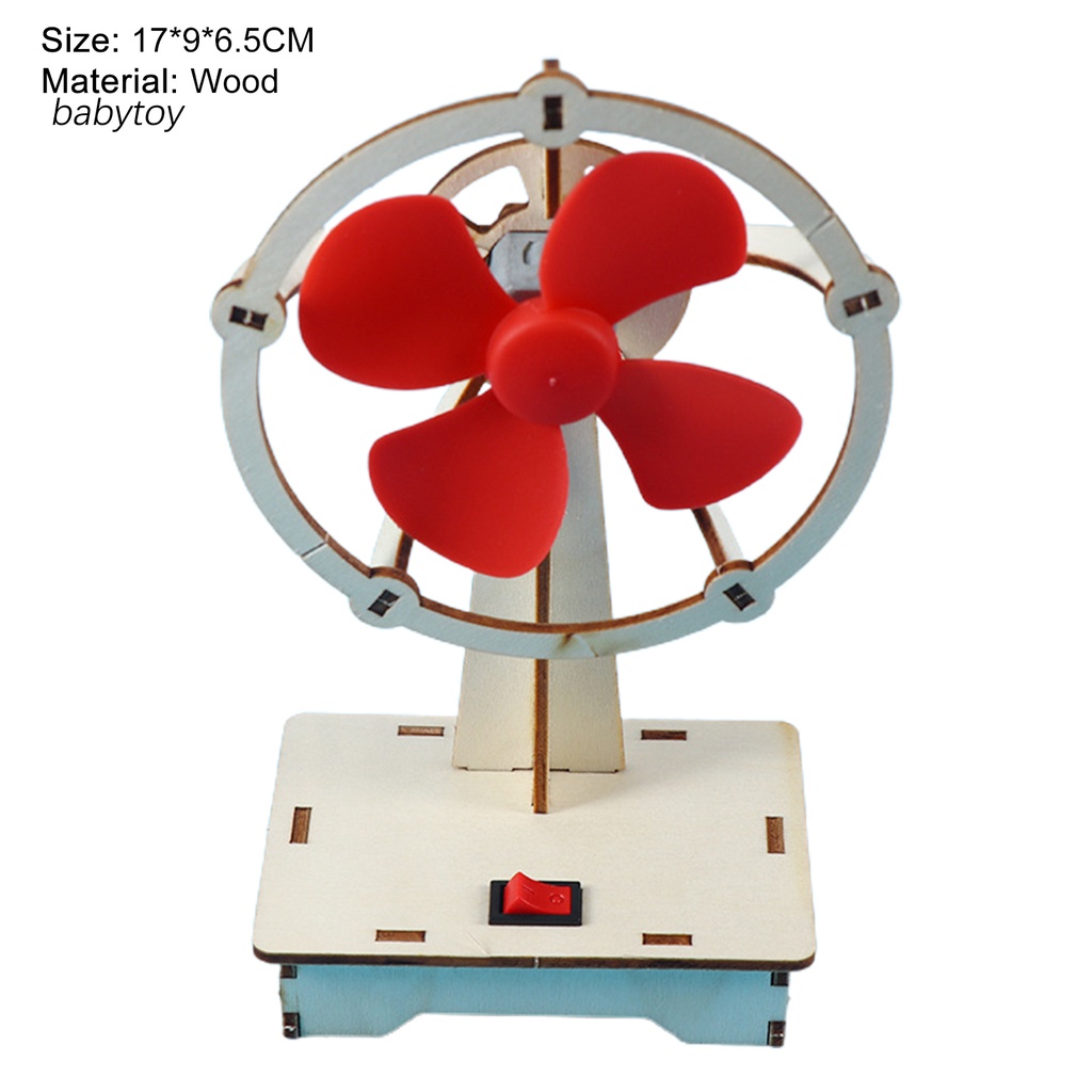 [Ready Stock] Eco-friendly DIY Fan Model Science Building Fan Kit Brain Development for Kids