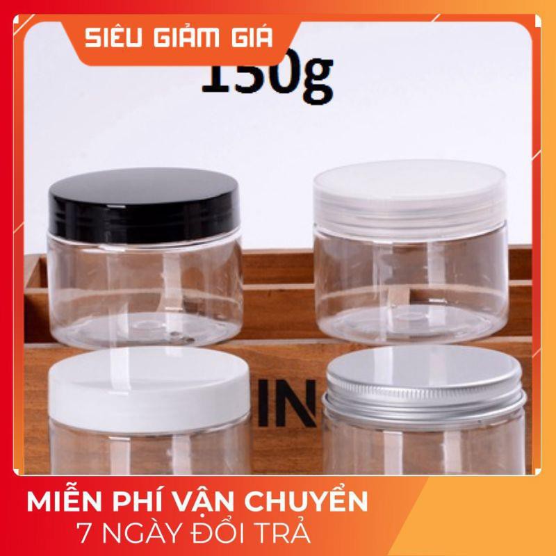 Hủ nhựa Pet 150g chiết mỹ phẩm / hủ đựng mỹ phẩm