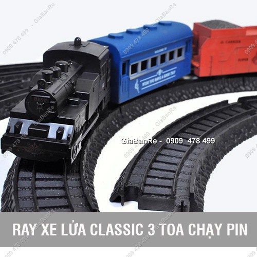 ĐỒ CHƠI RAY XE LỬA TRACK WORLD CLASSICAL - 3 TOA - 9038