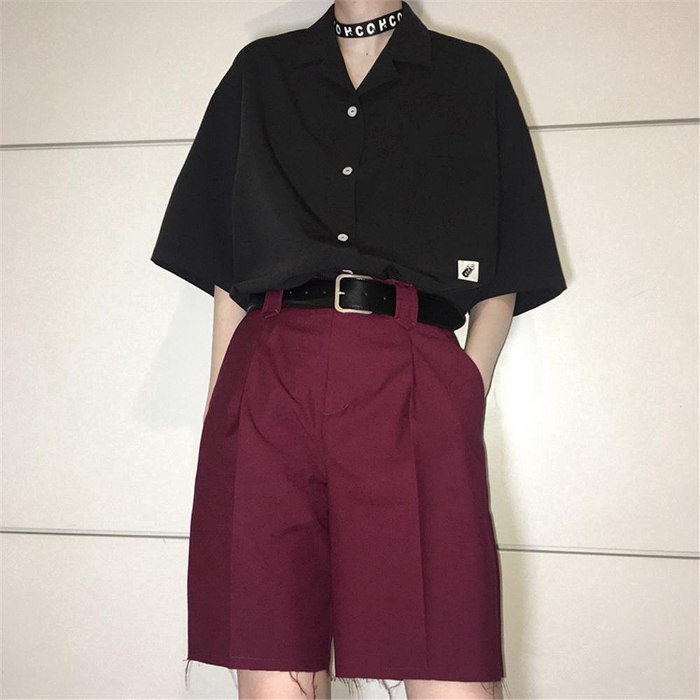 BACK2LIFE Thắt Lưng Da Khóa Kim Loại Có Thể Điều Chỉnh Phong Cách Hàn Quốc Thời Trang Unisex