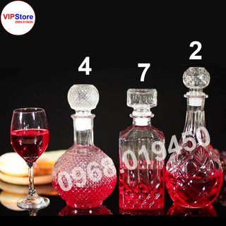 [ RẺ KHÔNG LỐI THOÁT ] COMBO 3 Vỏ Bình Thủy Tinh Đựng Rượu 1 Lít, Bộ 3 Ngâm Rượu Sang Trọng, CTT-02, CTT-04, CTT-07